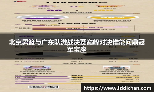 北京男篮与广东队激战决赛巅峰对决谁能问鼎冠军宝座