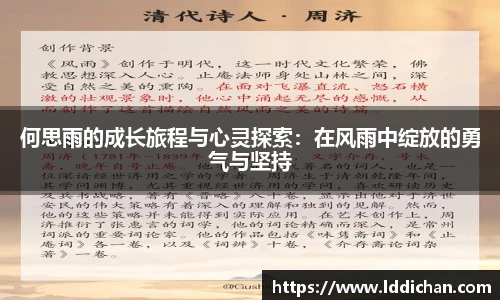 何思雨的成长旅程与心灵探索：在风雨中绽放的勇气与坚持